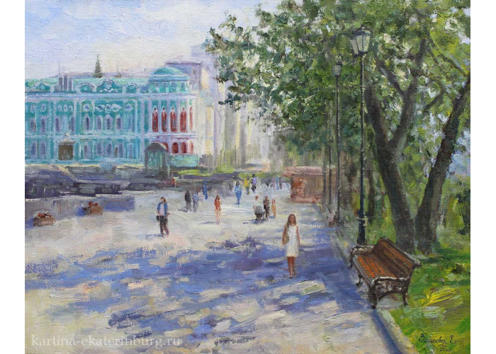 Екатеринбург. Солнечный июль. 2026. Х., м. 40х50