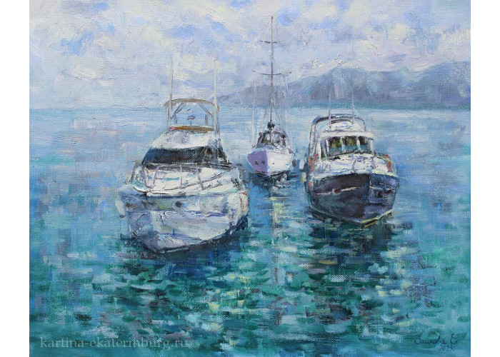 Морские прогулки. 2025. Х., м. 40х50 Морские прогулки. 2025. Х., м. 40х50