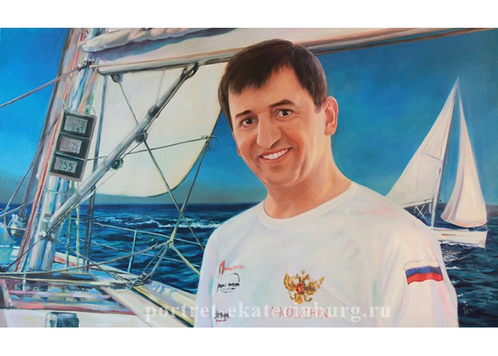 Мужской портрет. На яхте